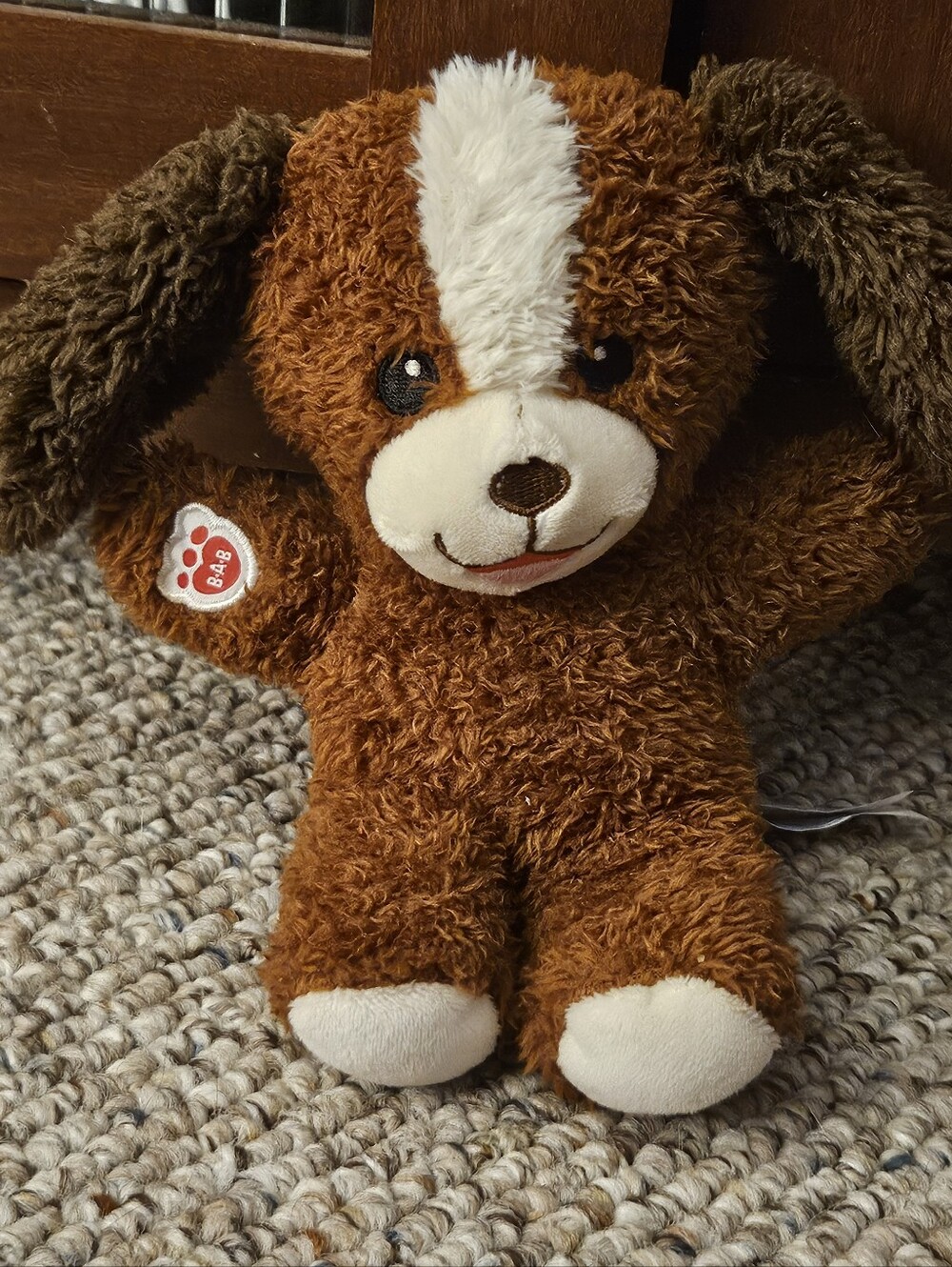 Build A Bear Mini Beans Brown Playful Pup